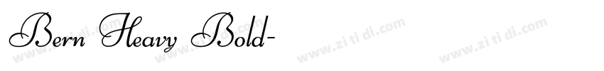 Bern Heavy Bold字体转换 Bern Heavy Bold字体转换